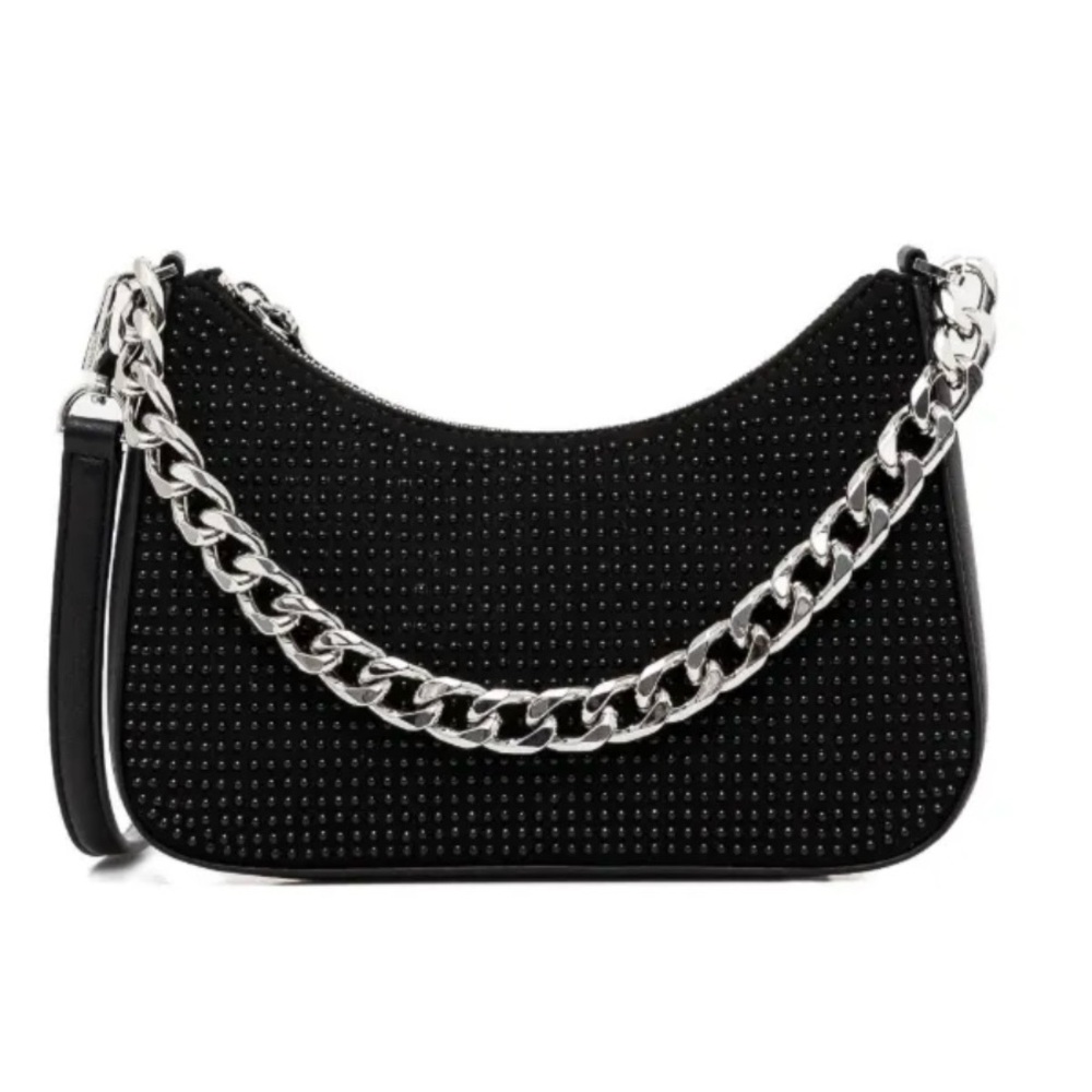 New DKNY Elegant Black Chain  crossbody and Shoulder Bag